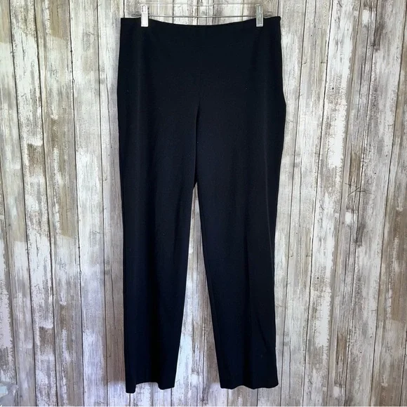Talbots Black Heritage Side Zip Straight Leg Pants - Picture 2 of 7